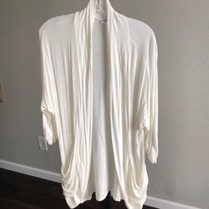 White Sweater Cardigan